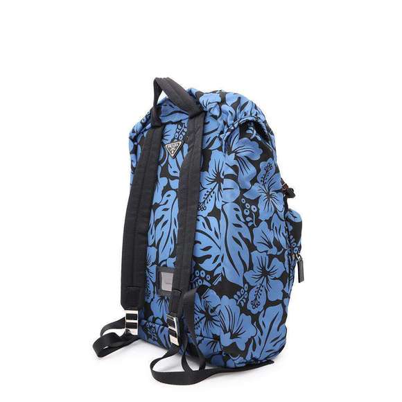 Prada Hibiscus Pattern Nylon Backpack - Picture 2 of 12